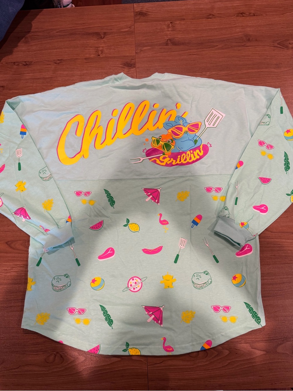 NW/OT Toy Story Chillin' Mint  Spirit Jersey - Playful Neon Icons XXL